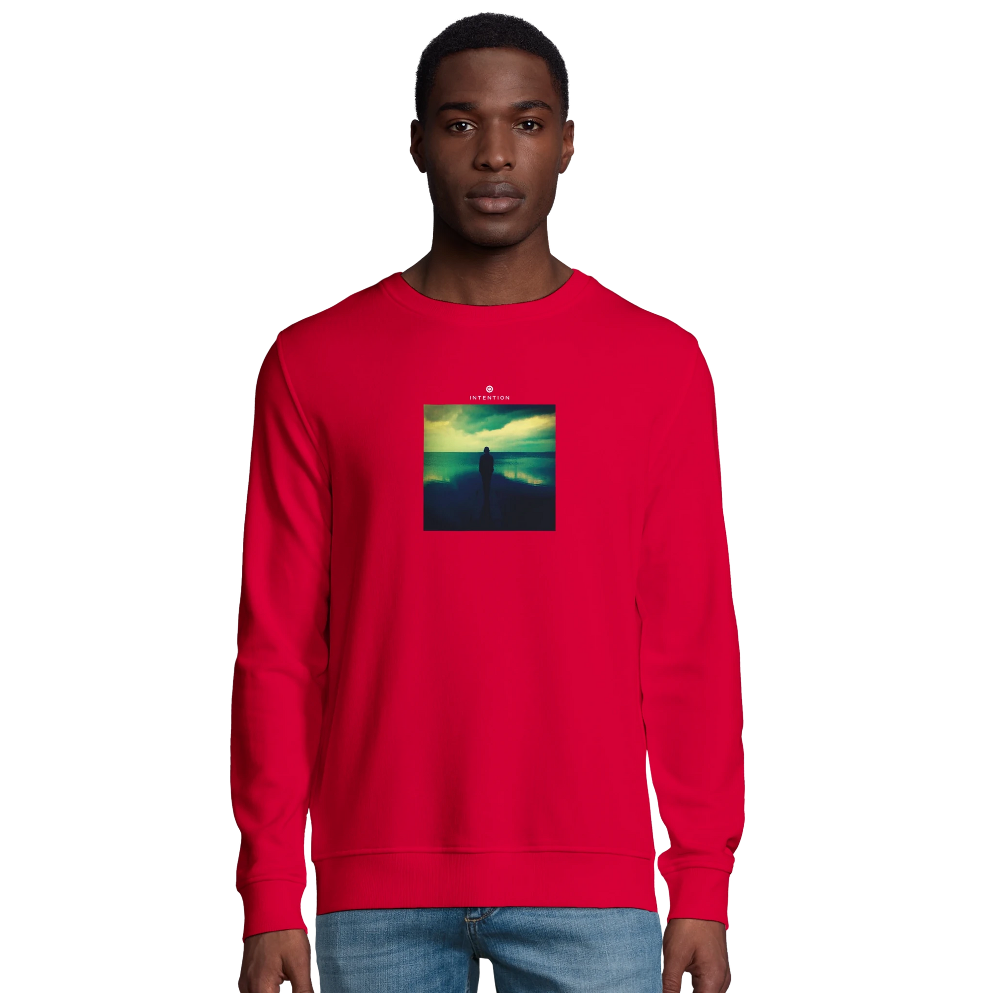 Calm - "Emerald Storms" Sweatshirt Red XS 36
