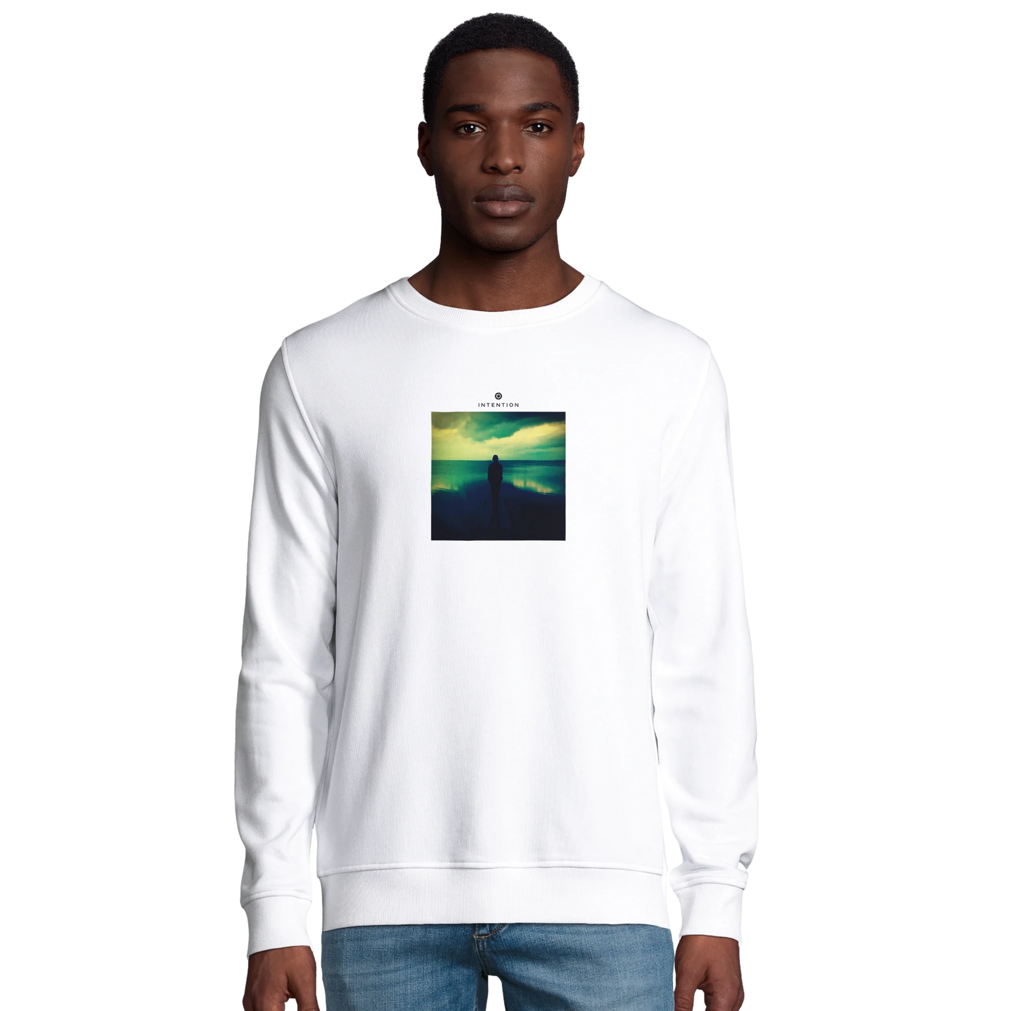 Calm - "Emerald Storms" Sweatshirt White XS 42
