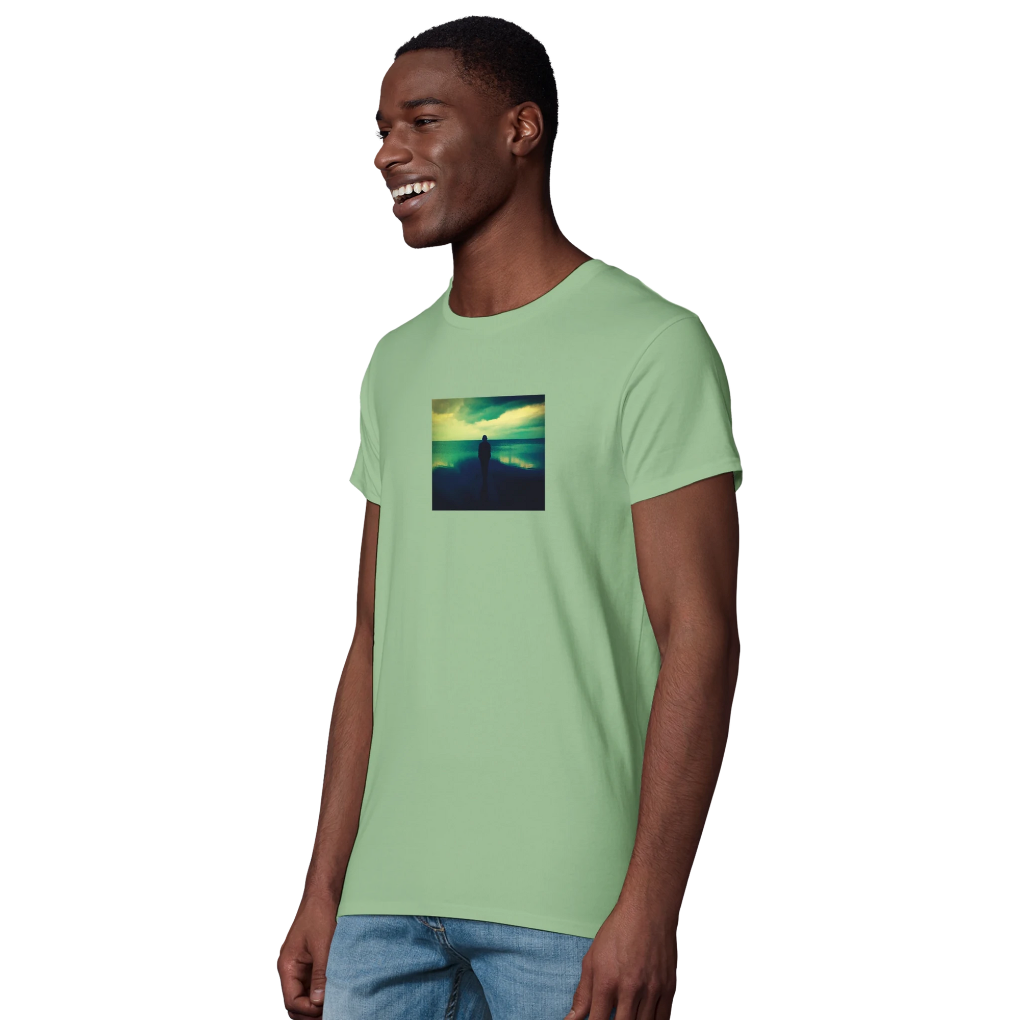 Calm - "Emerald Storms" T-shirt apple green XS 39