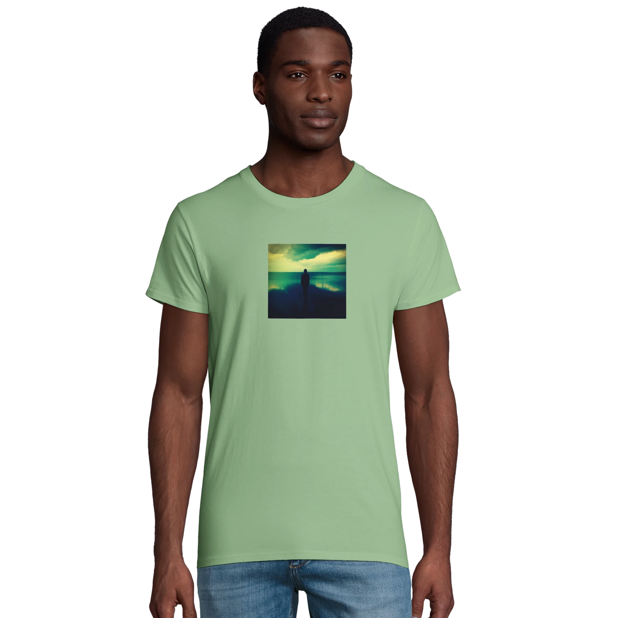 Calm - "Emerald Storms" T-shirt apple green XS 37