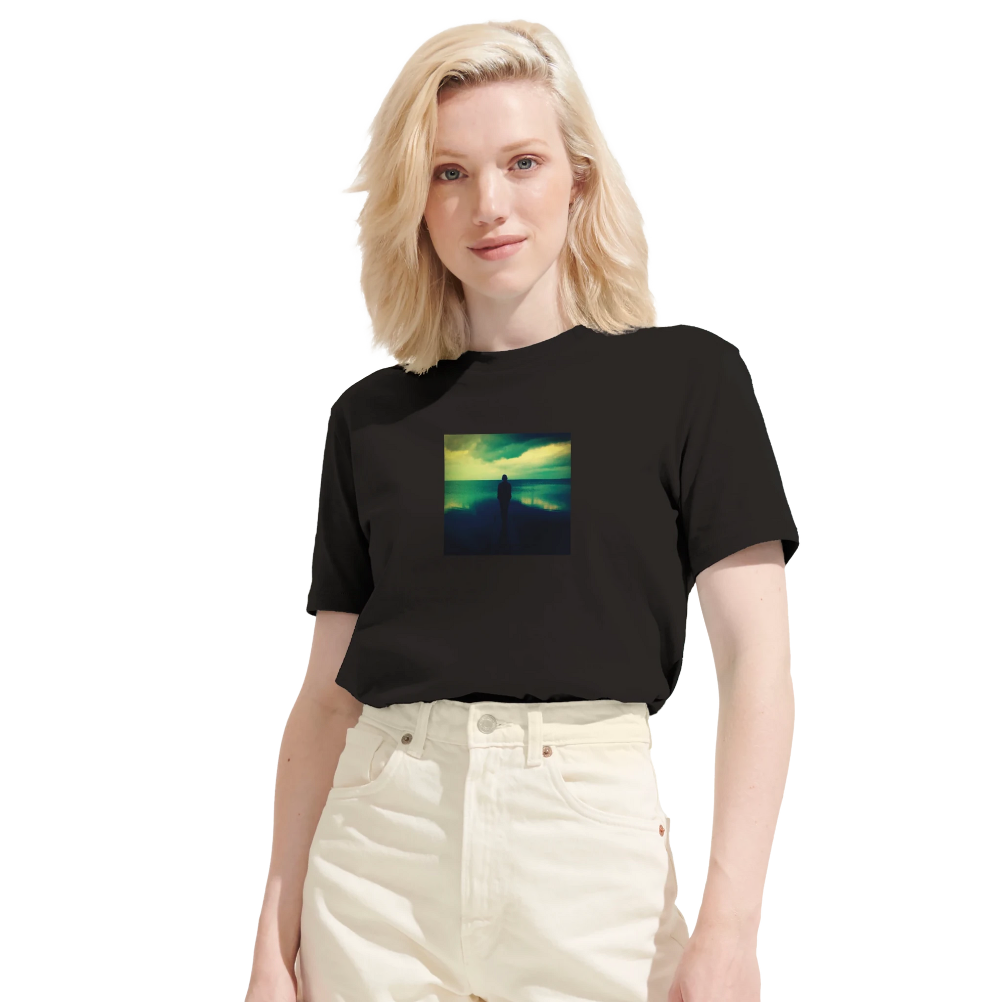 Calm - "Emerald Storms" T-shirt Deep Black XS 51