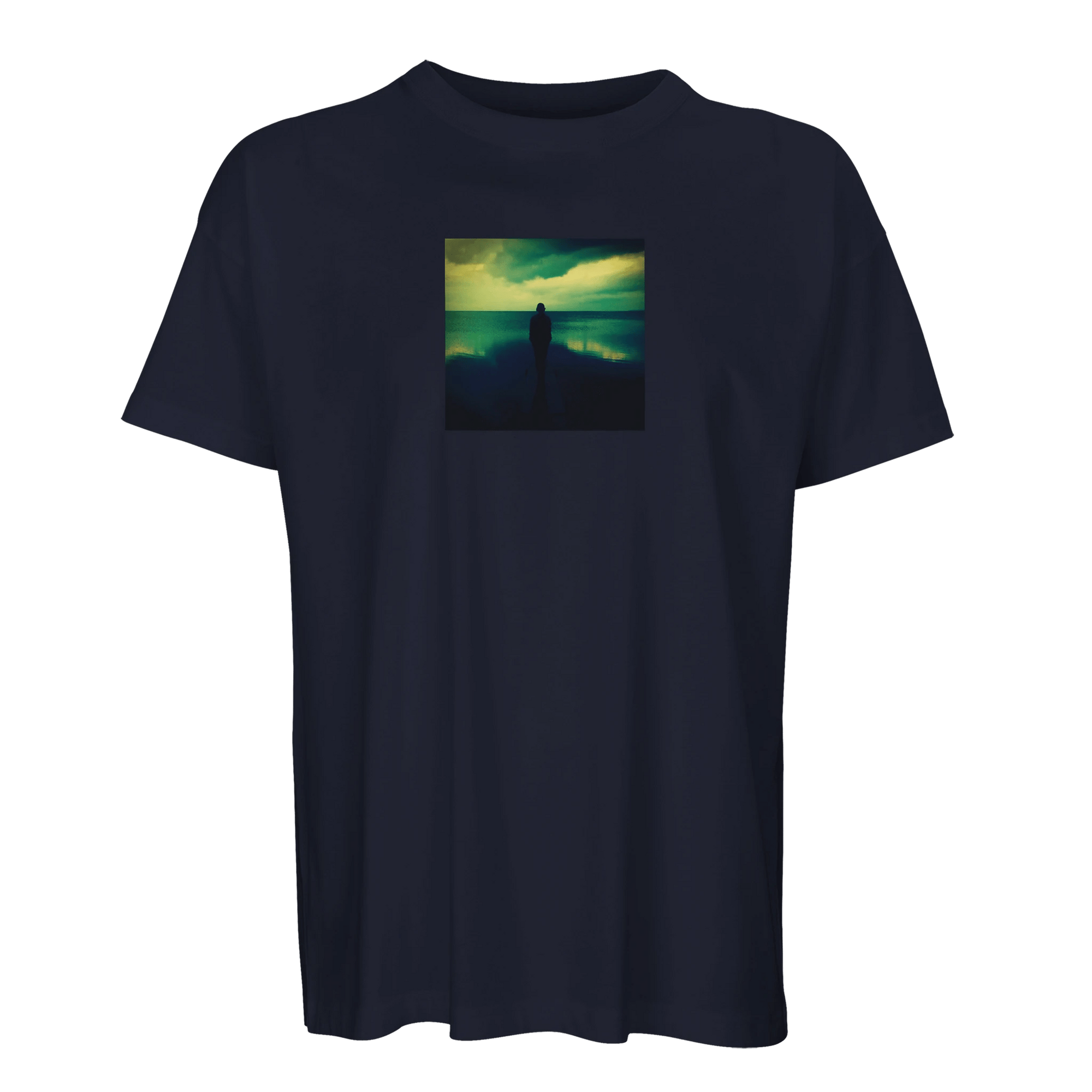 Calm - "Emerald Storms" T-shirt French Navy S 29