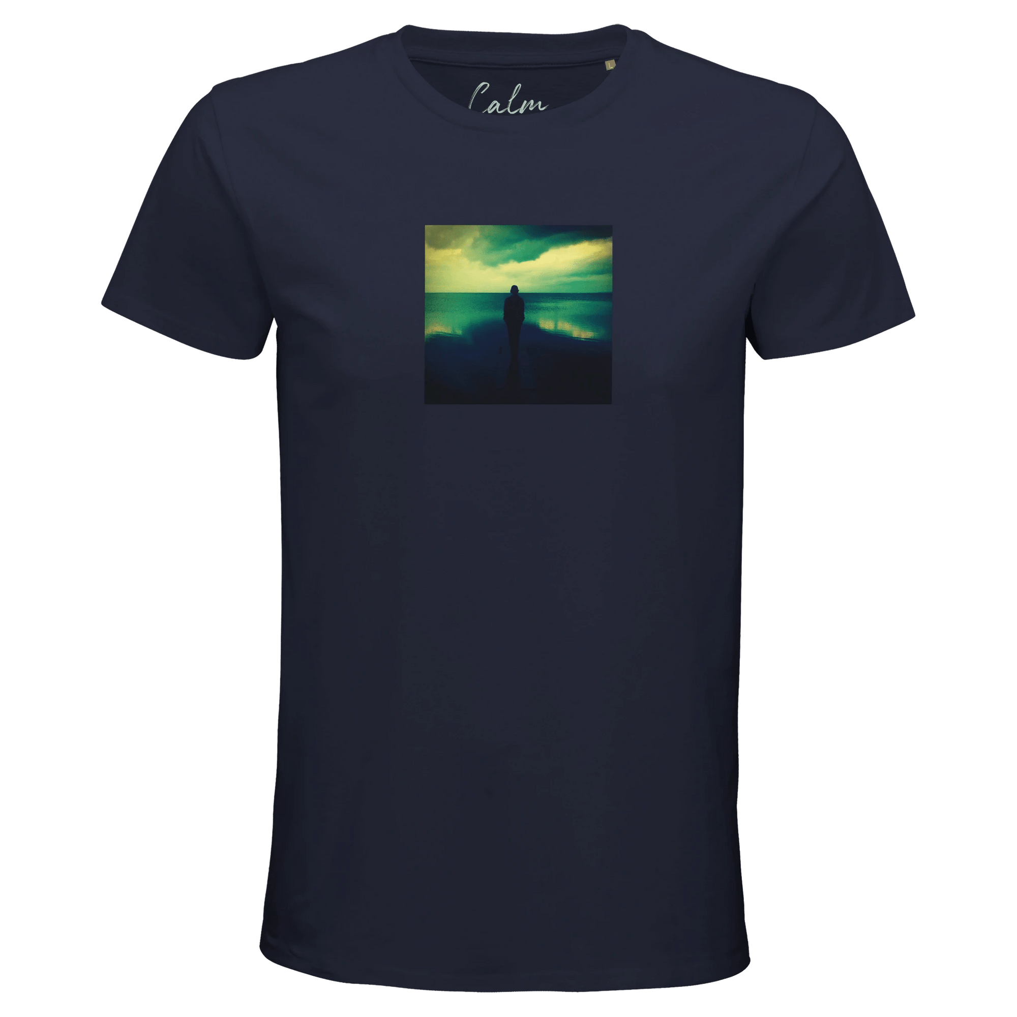 Calm - "Emerald Storms" T-shirt French Navy XS 52