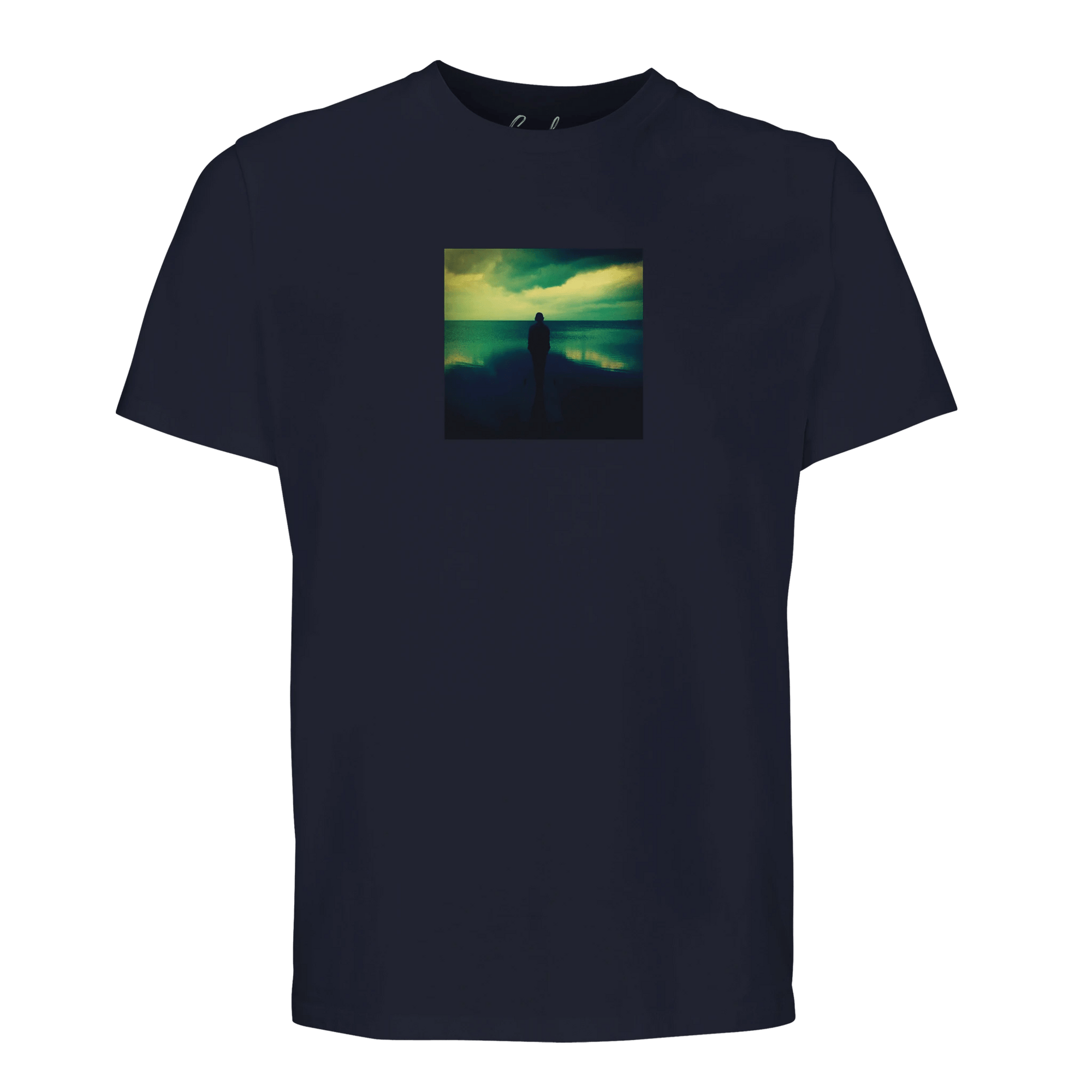 Calm - "Emerald Storms" T-shirt French Navy XS 34