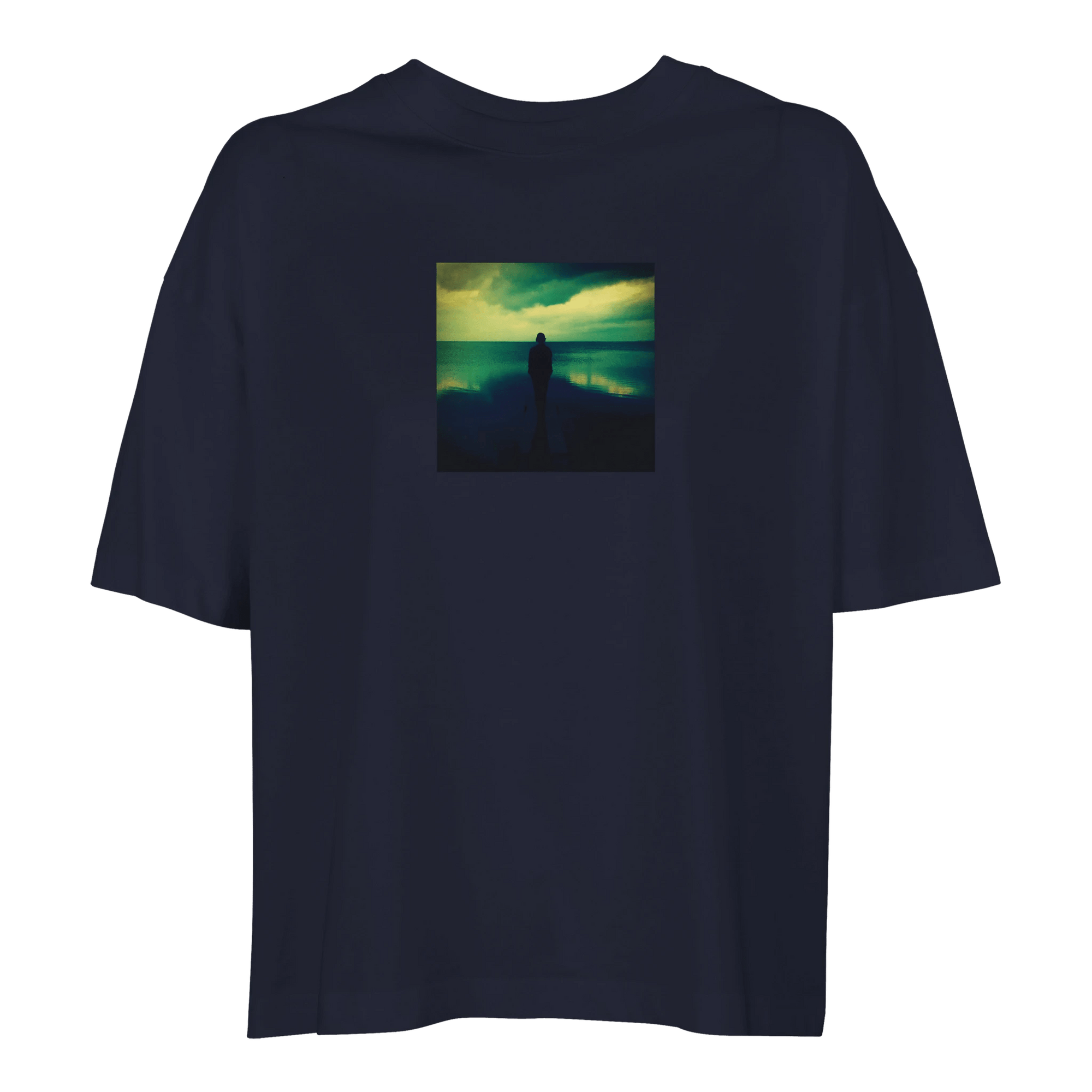 Calm - "Emerald Storms" T-shirt French Navy XS 9