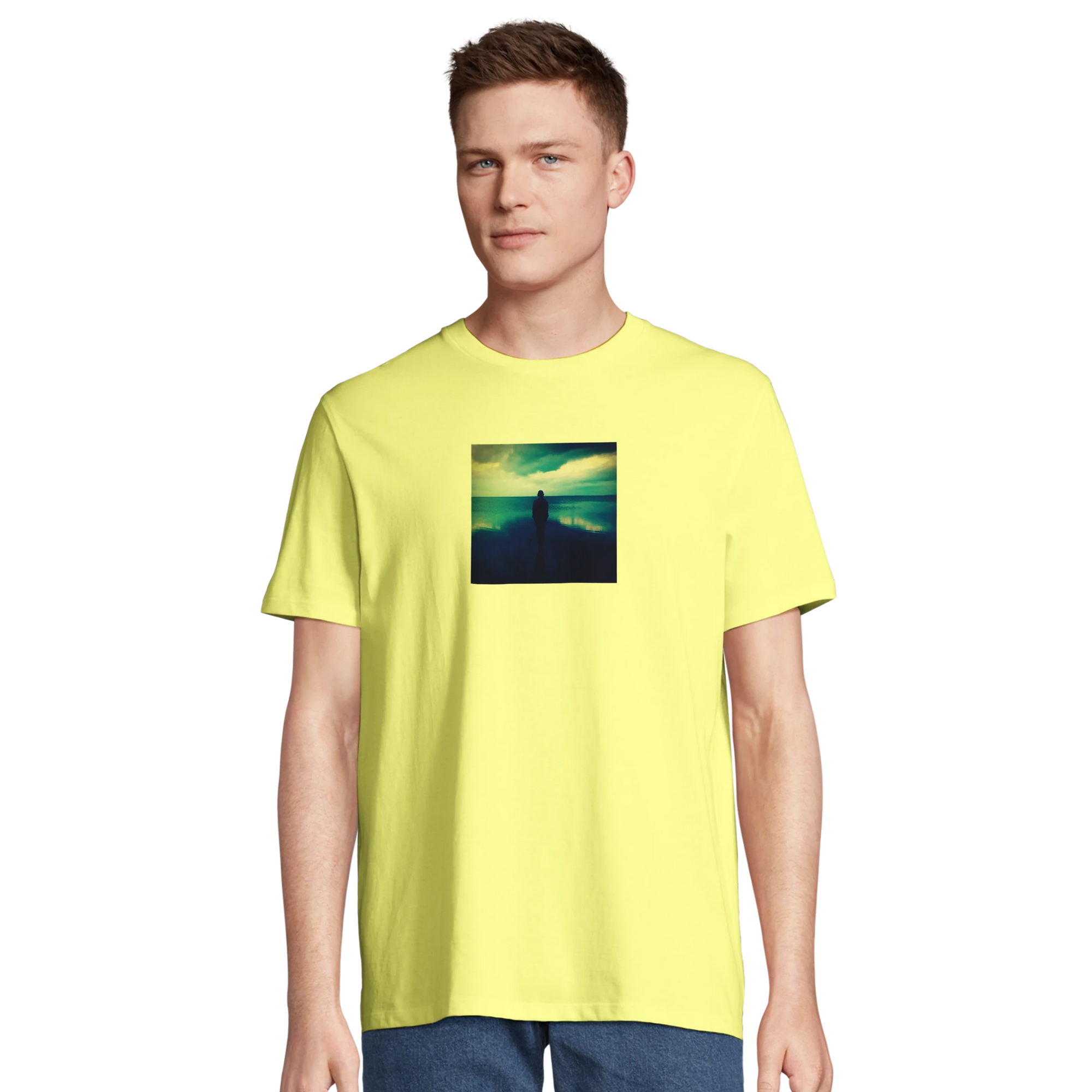 Calm - "Emerald Storms" T-shirt Light Yellow XS 13
