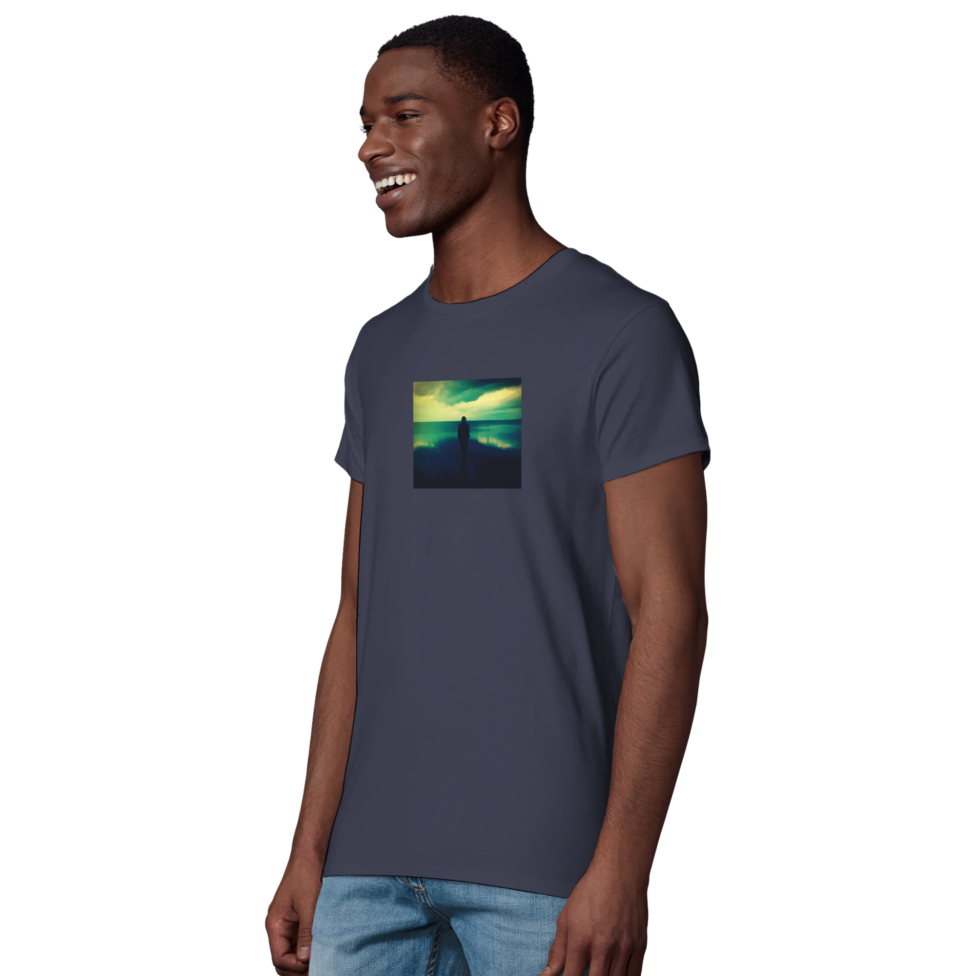 Calm - "Emerald Storms" T-shirt mouse grey XS 51