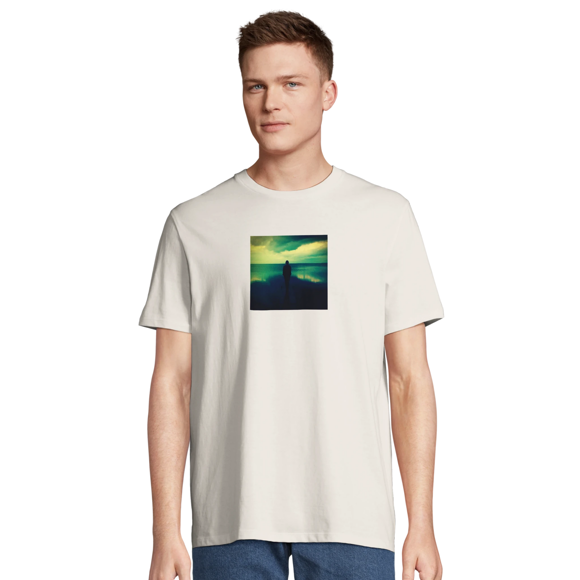 Calm - "Emerald Storms" T-shirt Off White XS 25