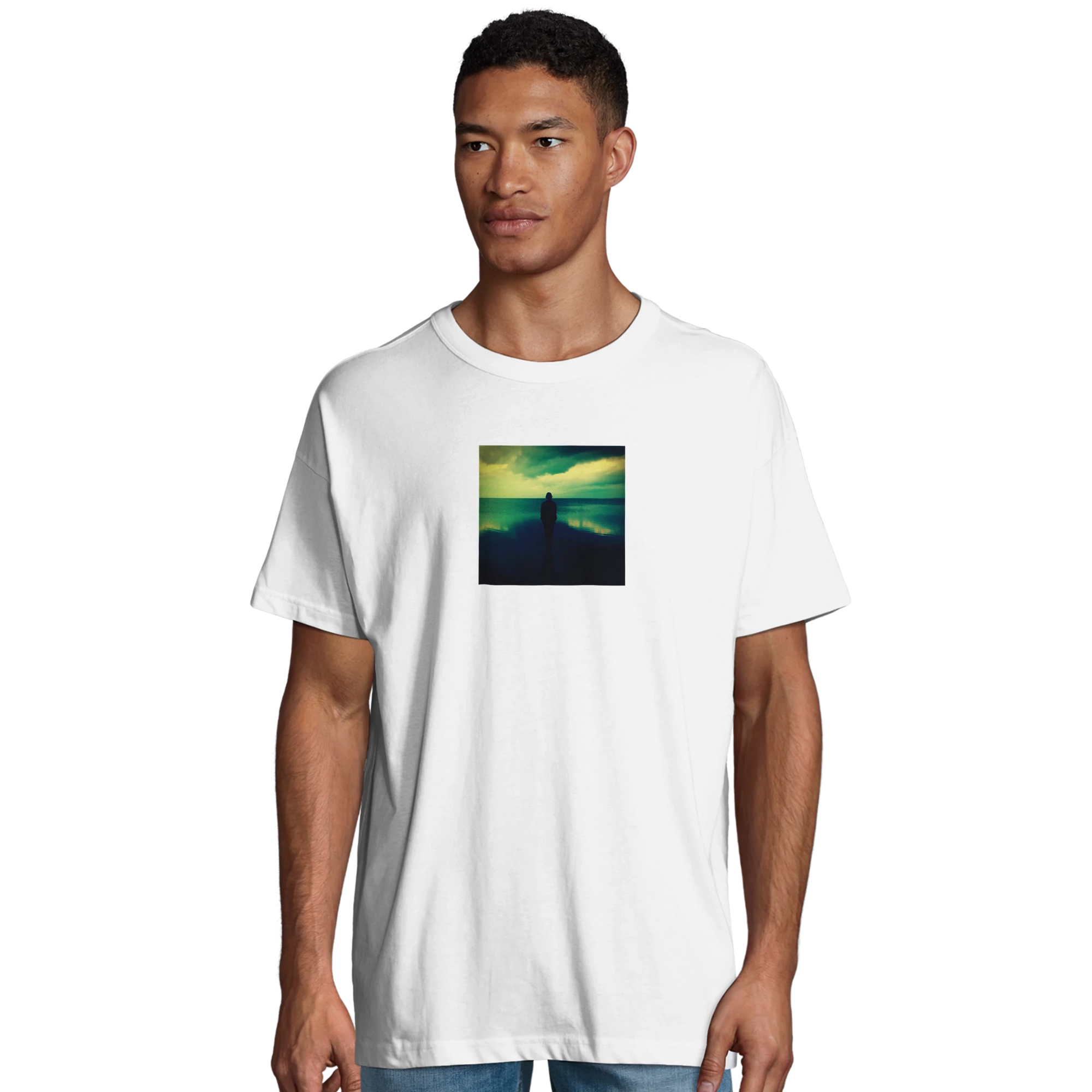 Calm - "Emerald Storms" T-shirt White S 12