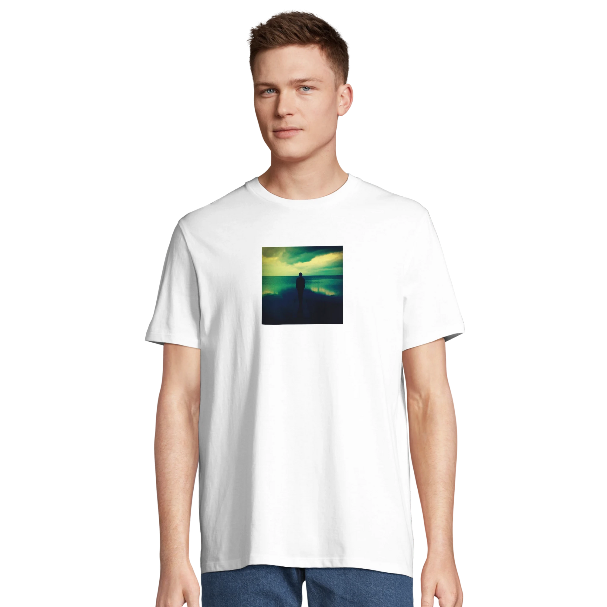 Calm - "Emerald Storms" T-shirt White XS 19