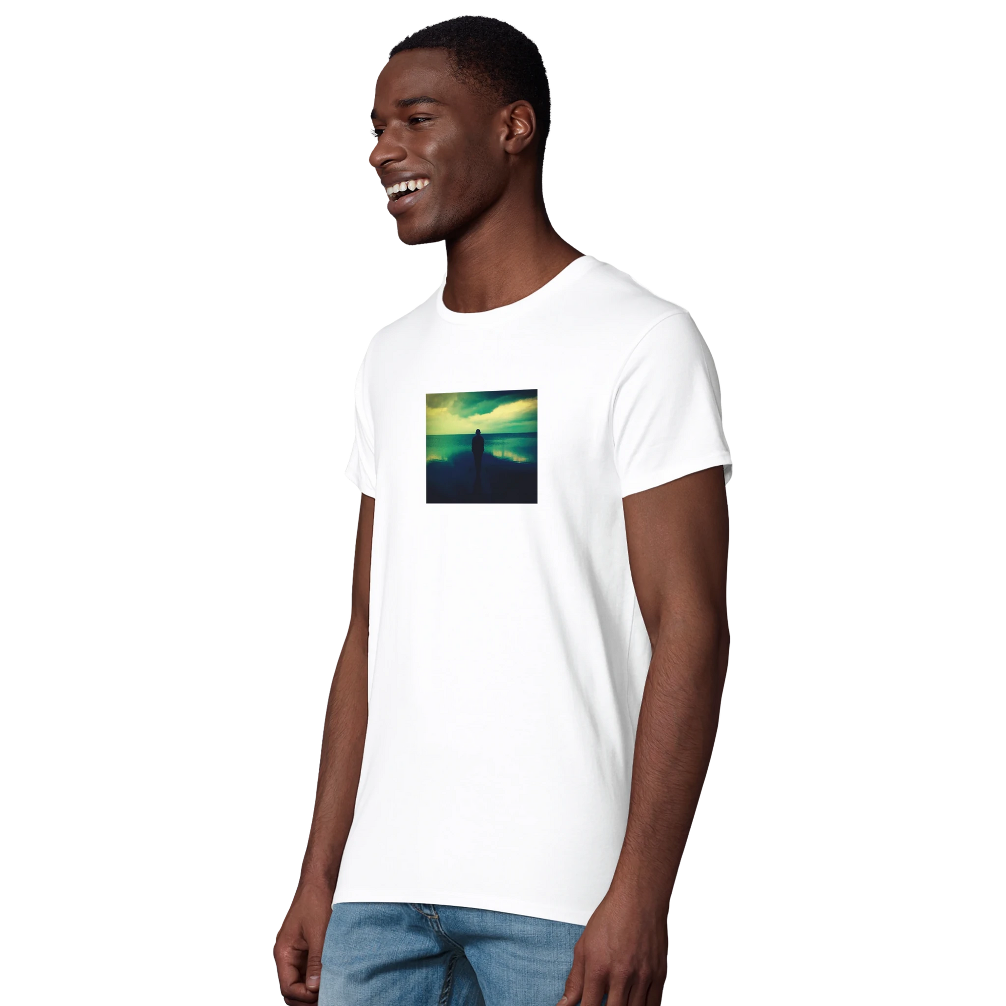 Calm - "Emerald Storms" T-shirt White XS 15