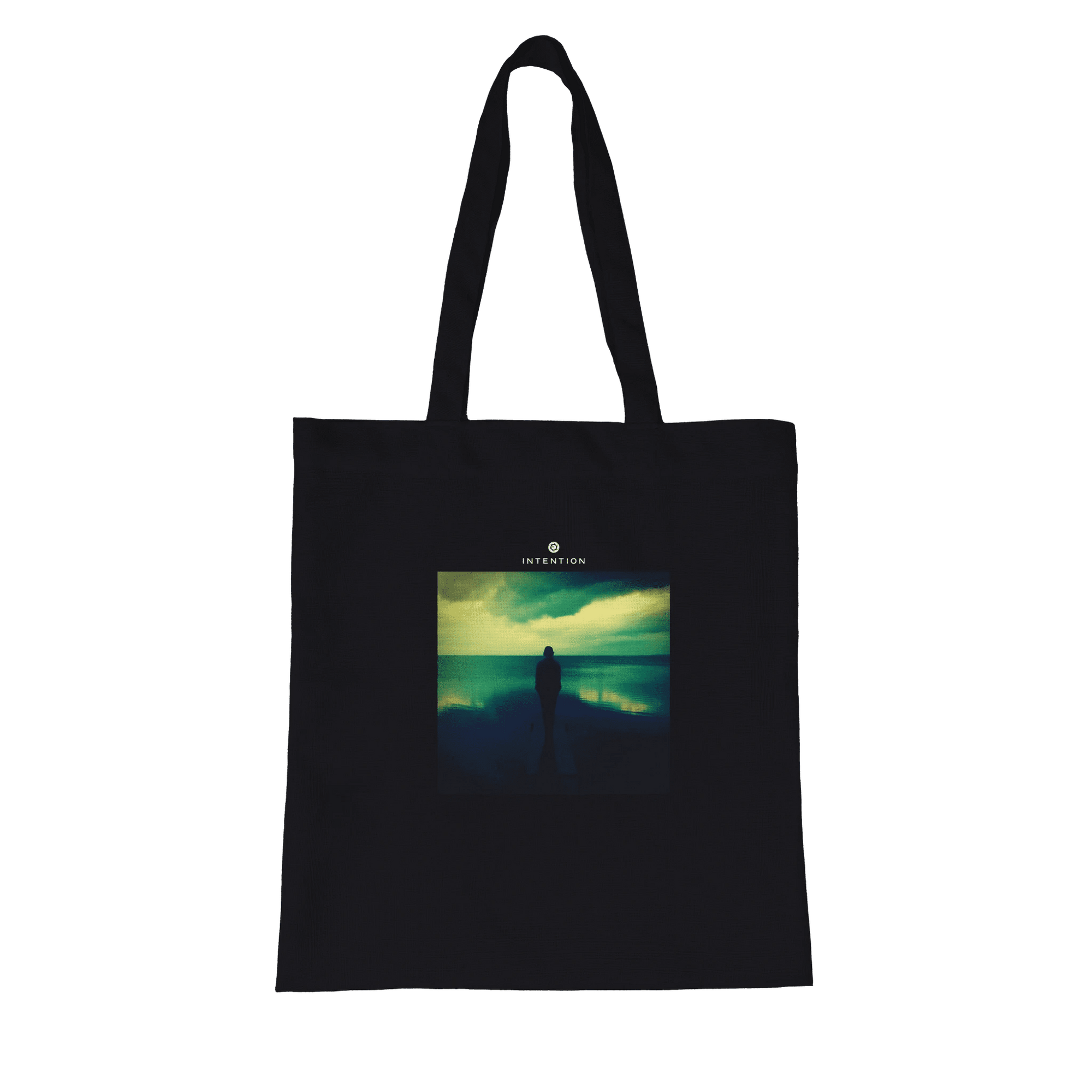 Calm - "Emerald Storms" Tote Bag Black 1