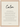 Calm Word of Intention Framed print A3 (29.7 x 42  cm) Wood frame Linen paper