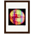 Chromatic Kiss Framed print 15x20 cm / 6x8″ Dark wood frame 35