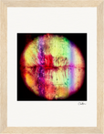 Chromatic Kiss Framed print 15x20 cm / 6x8″ Wood frame 21