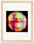 Chromatic Kiss Framed print 15x20 cm / 6x8″ Wood frame 21