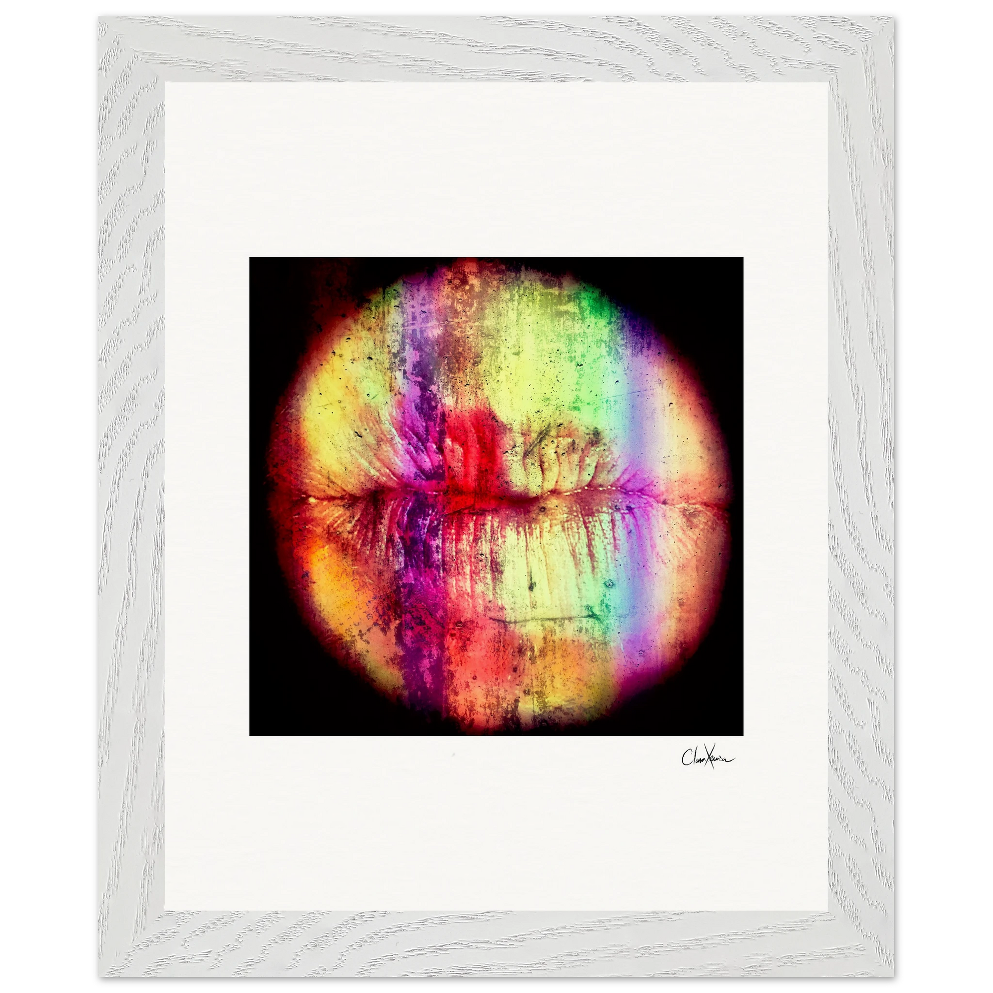 Chromatic Kiss Framed print 20x25 cm / 8x10″ White frame 6