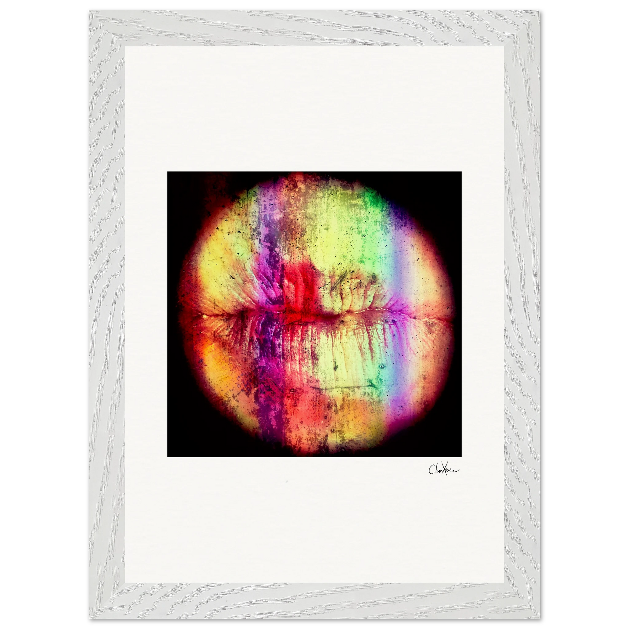 Chromatic Kiss Framed print 21x29.7 cm / 8x12" White frame 15