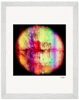 Chromatic Kiss Framed print 27x35 cm / 11x14″ White frame 11