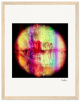 Chromatic Kiss Framed print 27x35 cm / 11x14″ Wood frame 26