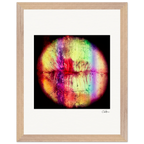 Chromatic Kiss Framed print 27x35 cm / 11x14″ Wood frame 26