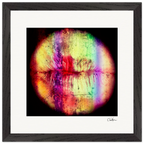 Chromatic Kiss Framed print 30x30 cm / 12x12″ Black frame 43
