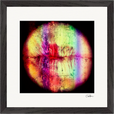 Chromatic Kiss Framed print 30x30 cm / 12x12″ Black frame 43