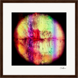 Chromatic Kiss Framed print 30x30 cm / 12x12″ Dark wood frame 44