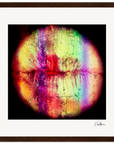 Chromatic Kiss Framed print 30x30 cm / 12x12″ Dark wood frame 44