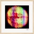 Chromatic Kiss Framed print 30x30 cm / 12x12″ Wood frame 24