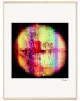 Chromatic Kiss Framed print 30x30 cm / 12x12″ Wood frame 25