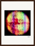 Chromatic Kiss Framed print 30x40 cm / 12x16″ Dark wood frame 45