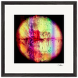 Chromatic Kiss Framed print 40x40 cm / 16x16″ Black frame 40