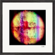 Chromatic Kiss Framed print 40x40 cm / 16x16″ Black frame 40