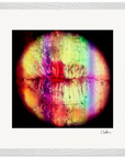 Chromatic Kiss Framed print 40x40 cm / 16x16″ White frame 7