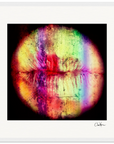 Chromatic Kiss Framed print 40x40 cm / 16x16″ White frame 8