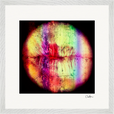 Chromatic Kiss Framed print 40x40 cm / 16x16″ White frame 7