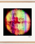 Chromatic Kiss Framed print 40x40 cm / 16x16″ Wood frame 24