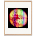Chromatic Kiss Framed print 40x50 cm / 16x20″ Wood frame 28