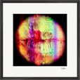 Chromatic Kiss Framed print 50x50 cm / 20x20″ Black frame 44