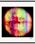 Chromatic Kiss Framed print 50x50 cm / 20x20″ Black frame 57