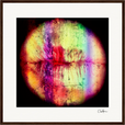 Chromatic Kiss Framed print 50x50 cm / 20x20″ Dark wood frame 39