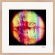 Chromatic Kiss Framed print 50x50 cm / 20x20″ Wood frame 27