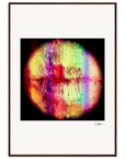 Chromatic Kiss Framed print 70x100 cm / 28x40″ Dark wood frame 41