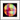 Chromatic Kiss Framed print 70x70 cm / 28x28″ Black frame 56