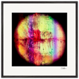 Chromatic Kiss Framed print 70x70 cm / 28x28″ Black frame 46