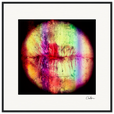 Chromatic Kiss Framed print 70x70 cm / 28x28″ Black frame 56