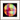 Chromatic Kiss Framed print 70x70 cm / 28x28″ Dark wood frame 36