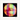 Chromatic Kiss Framed print 70x70 cm / 28x28″ White frame 13
