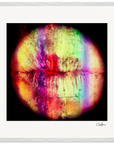 Chromatic Kiss Framed print 70x70 cm / 28x28″ White frame 13